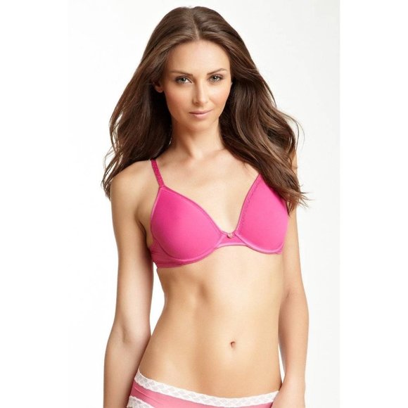 NATORI Harmony Full Fit Spacer Underwire T-Shirt Bra #136065 Pink 32C NEW - Picture 2 of 7